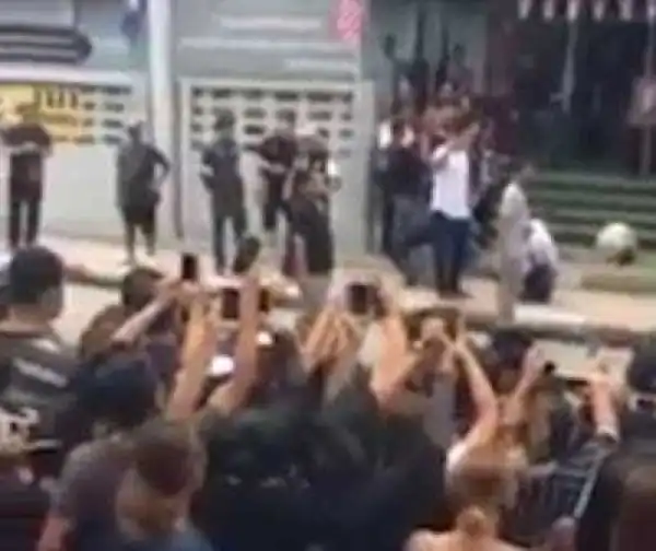 Check out the punishment given to this woman for insulting the Monarch in Thailand (Photos)